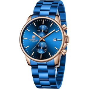 Men's Watch With Stainless Steel Waterproof Chronograph