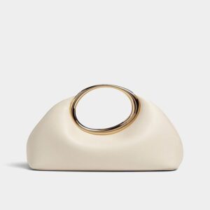 Cream Ring Handle Demi Shoulder Bag 31% off