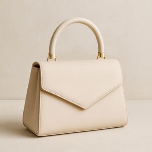 Cream Envelope Top Handle Handbag 31% off