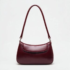 Burgundy Classic Baguette Shoulder Bag 33% off
